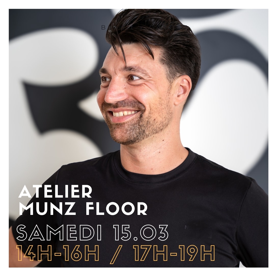 Atelier MUNZ FLOOR® 15 Mars 2025 de 14h16h & 17h19h GäYoga